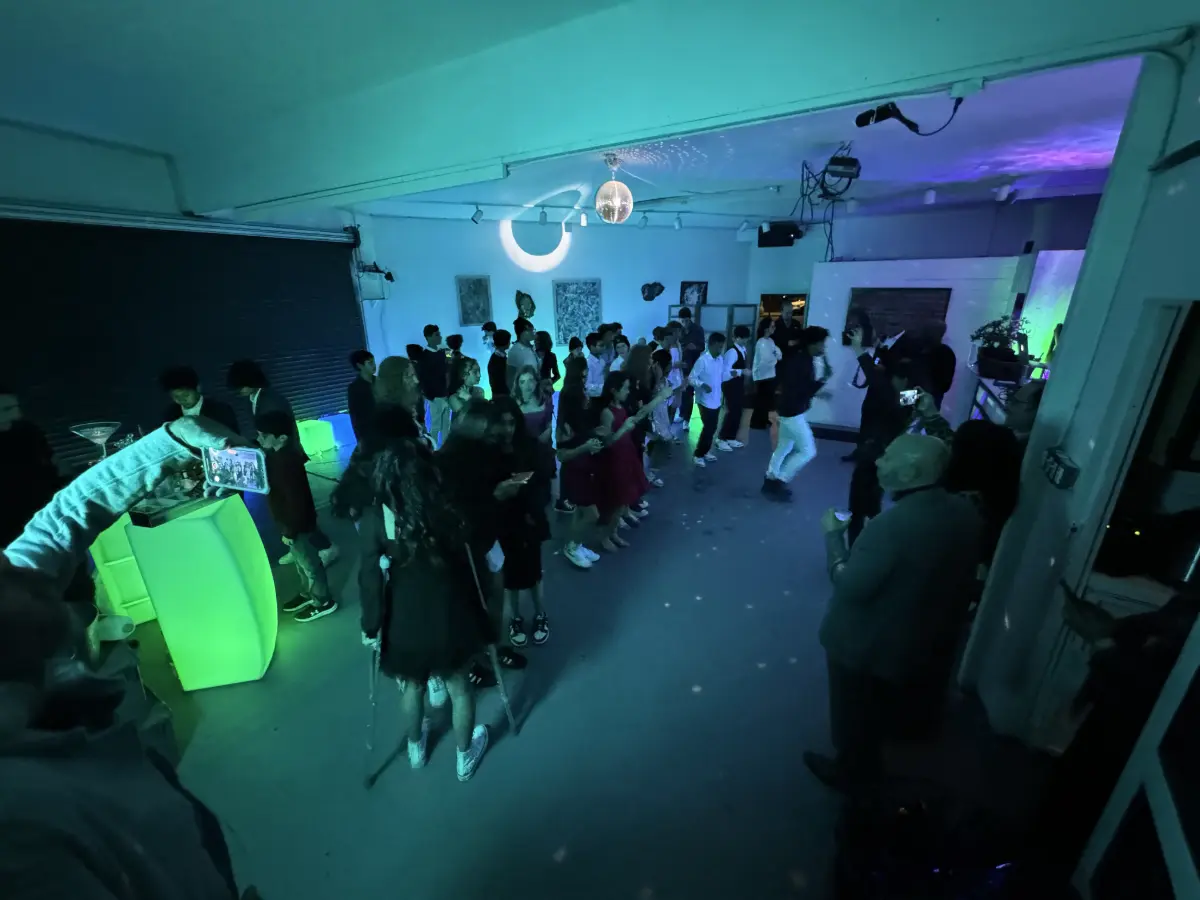 Bar Mitzvah event space in Hollywood with modern decor.