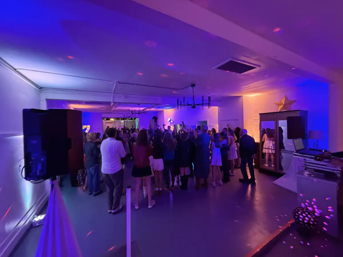 Dance party at a premium Bat Mitzvah venue in Pico-Robertson.