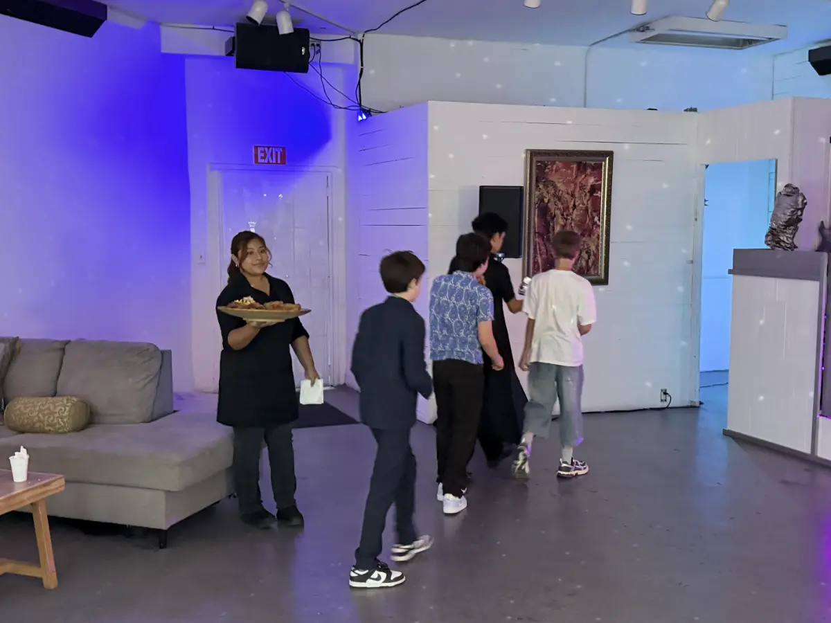 Modern Hollywood event space for a Bar Mitzvah venue with elegant decor.