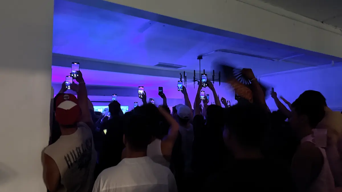 DJ party and dance floor at event venue in West Hollywood Los Angeles