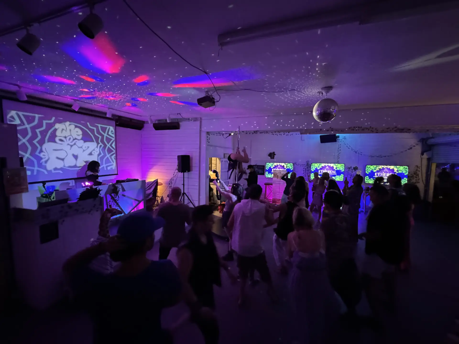 Vibrant nightclub dance floor for a kids birthday party in Rancho Park providing a premium celebration experience.