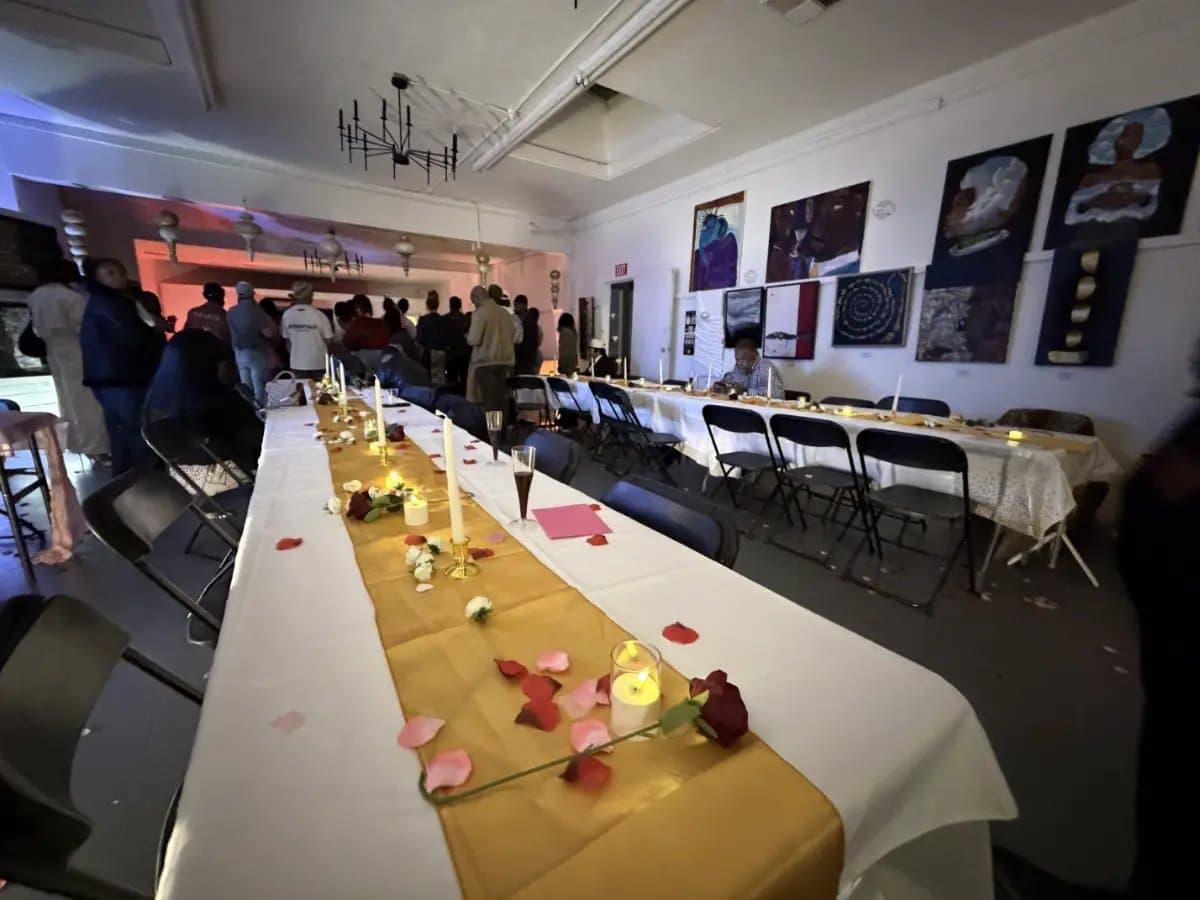 Private party venue in Hollywood with elegant event space setup.
